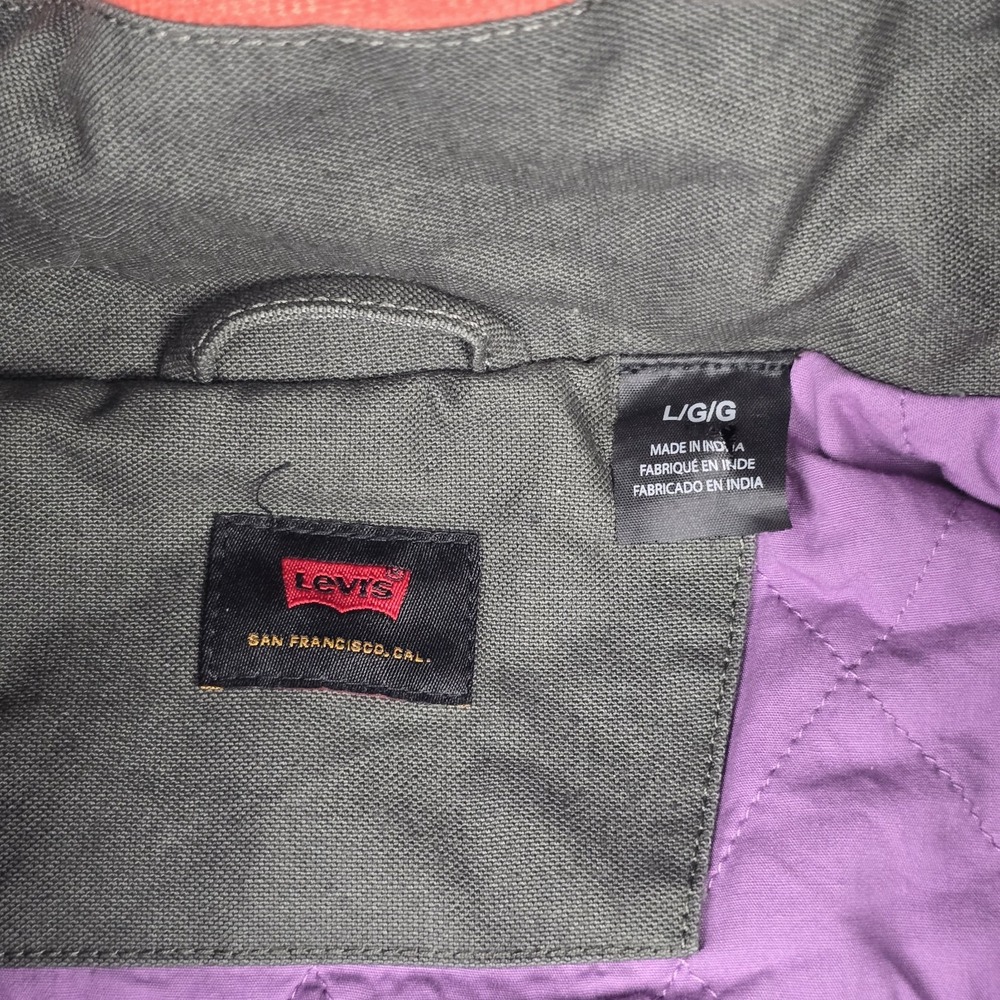 Levi's‎ Mens Cordura Skateboarding 1/2 Zip Jacket Grey Size Large - Picture 8 of 10